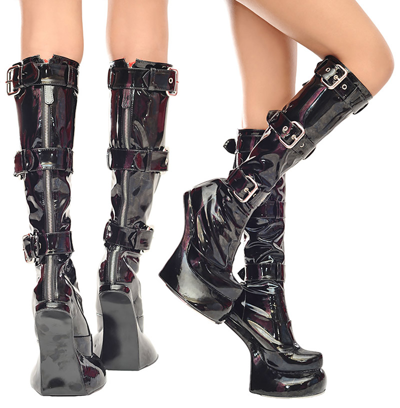 3 strap pony boots knee high 6
