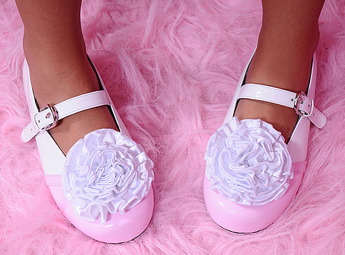 flower mary janes white pink 1