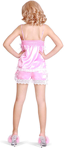 satin and lace babydoll 10